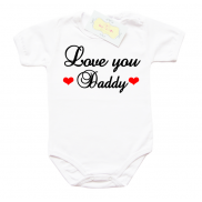 Забавно бебешко боди Love you Daddy