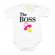 Забавно бебешко боди The BOSS